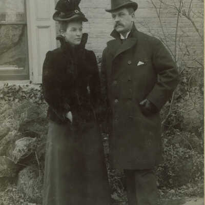 Kellogg: Jeanine Hill and unknown male, February 7, 1893