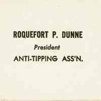 Dunn: Bob Dunn Gag Calling Card