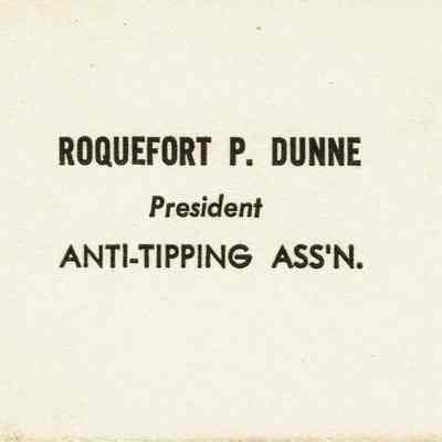 Dunn: Bob Dunn Gag Calling Card