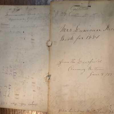 Dunican: Mrs. John Dunican Account Book & Ephemera, 1880