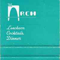          Arch Restaurant: The Arch Restaurant, Short Hills Matchbook Cover picture number 2
   