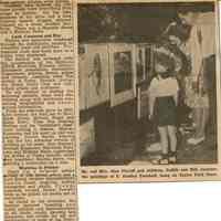          Millburn Art Center 1946 Scrapbook: Village Festival Costumes, 1946 picture number 6
   