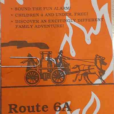 Fire Department: 2 advertisement pamphlets of the New England Fire and History Museum