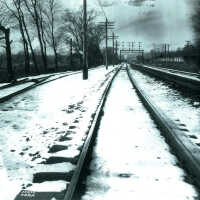 Delaware, Lackawanna and Western Railroad Tracks, January 1927