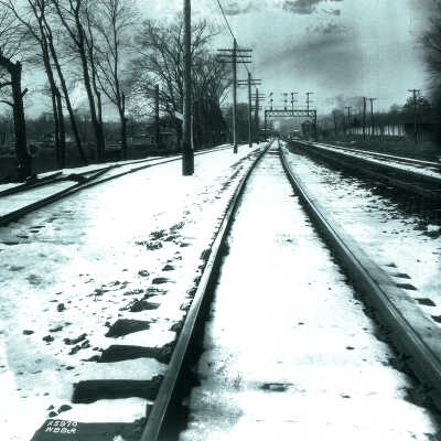 Delaware, Lackawanna and Western Railroad Tracks, January 1927