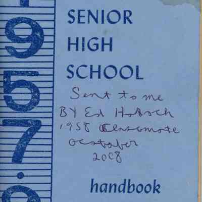 Millburn High School Handbook, 1957-9