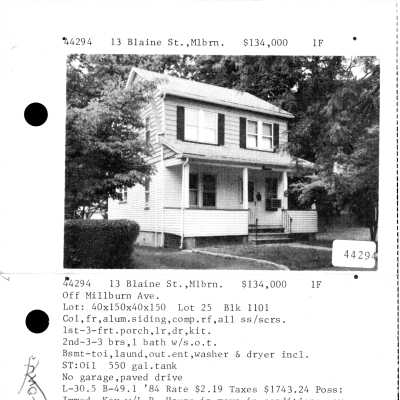 13 BLAINE STREET