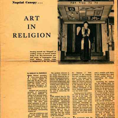 Congregation B'nai Israel: "Art in Religion," 1965