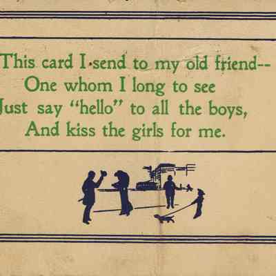 Flanagan: Friendship Postcard, 1913