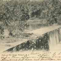 Mill Pond: Falls at Mill Pond, Millburn, 1906