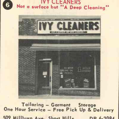Ivy Cleaners, 509 Millburn Avenue, 1955