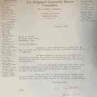 Voorhees: Letters to the Bridgeport Community Service Commission about Stella Voorhees (1919)