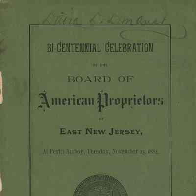 Bi-Centennial Celebration of the Board of American Proprietors, 1885