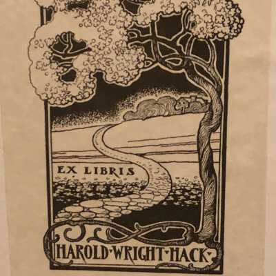 Harald Wright Hack Bookplate