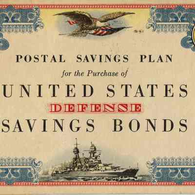 World War II: Postal Savings Plan for the Purchase of United States Defense Savings Bonds Booklet
