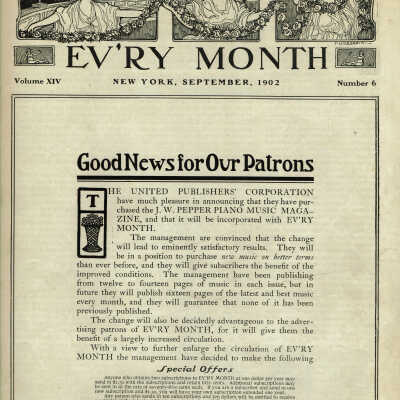 Ev'ry Month Woman's Magazine, 1902