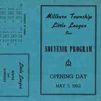 Baseball: Millburn Township Little League Program, 1952