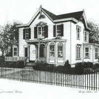          Neighborhood House, Marilyn White Drawing, 1985 picture number 1
   