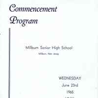 Millburn High School: Commencement Program, 1965