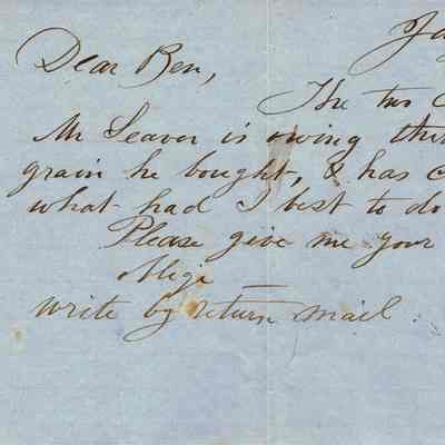 Letters regarding farm operations, 1861-2
