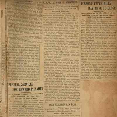 Flanagan Scrapbook: Diamond Paper Mills, Mary Williamson, page 25