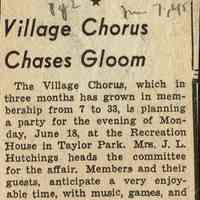          Millburn Art Center 1945 Scrapbook: Village Chorus Performance at the Village Festival, 1945 picture number 2
   
