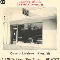 Carpet Decor by Fred W. Moore, Jr., 515 Millburn Avenue, Short Hills, 1955