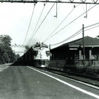 Erie Lackawanna Westbound Passenger Train at Short Hills, NJ, early 1960s