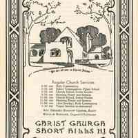 Christ Church: Service Programs, 1958, 1962, 1964