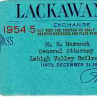 Warnock: Lackawanna Railroad Passes