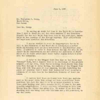 Trigger Club: Noise Complaint Letters, 1937