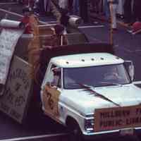          July 4: Millburn Free Public Library Truck at American Bicentennial Parade, 1976 picture number 1
   