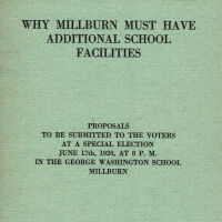 Board of Education: Millburn Schools Building Plan Pamphlet, June 1920