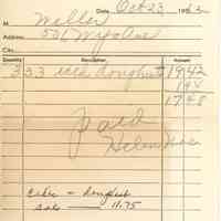 Suburban Dessert Shoppe: Receipts for PTA Refreshments, 1962-1967