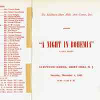 Millburn Art Center: Night in Bohemia Program, 1945