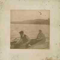 Unidentified Photograph: Two Men Sitting in a Boat on a Lake