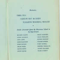          Public School Graduation Program held at Short Hills Casino, June 28, 1900; From Louise Lord Collection
   