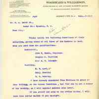 Wyoming Civic Association: Williamson announces new members on February 1st 1910