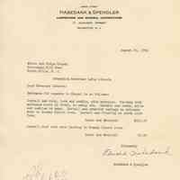White Oak Ridge Chapel: Chapel Repair Letter, 1956
