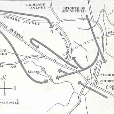 Battle of Springfield: Route of American Soldiers