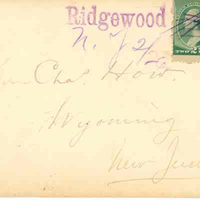 How: Mr. Charles How Envelope