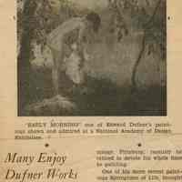          Millburn Art Center: Edward Dufner Exhibition at Paper Mill Playhouse, 1943 picture number 1
   