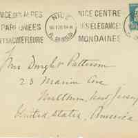          Patterson: Mrs. Dwight Patterson Envelope, 1914 picture number 1
   