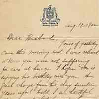 Kellogg: Bessie to Edward Letter from Atlantic City, 1902