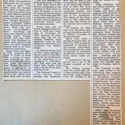 Girl Scout Scrapbook: "Cora Hartshorn Arboretum and Bird Sanctuary"