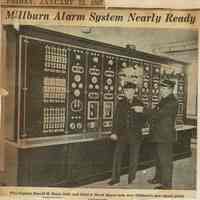 Wehrle Scrapbook: Millburn Fire Alarm System, 1937