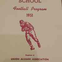 MHS Scrapbook: Union vs. Millburn Football Program, 1951