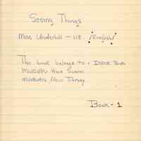 Millburn High School: English Class Notebook for Irene Bufo, 1950