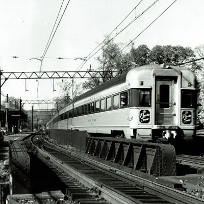 Railroad: Delaware, Lackawanna & Western's Westbound "Phoebe Snow" at Short Hills Train Station