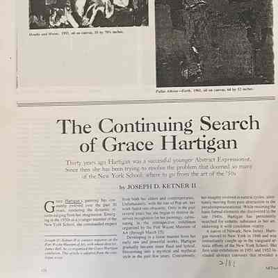 Hartigan: Art News Article (1981)